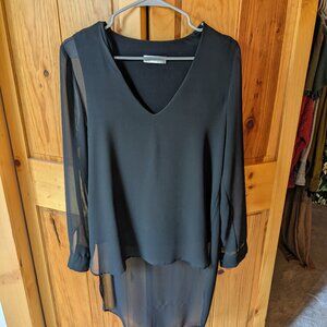 Zara Black Flowy Top